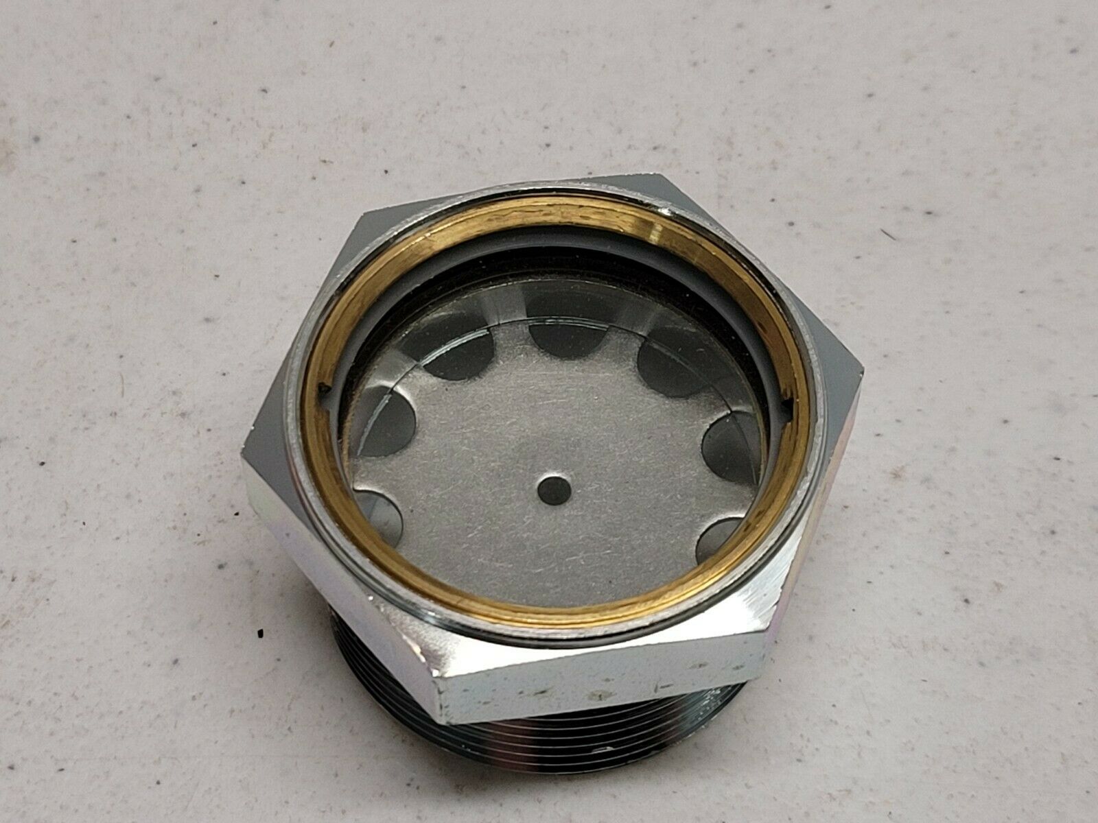 HYDRAULIC OIL SIGHT GLASS, 1.75" Male NPT 2" Hex Heavy Equipment Parts & Accessories