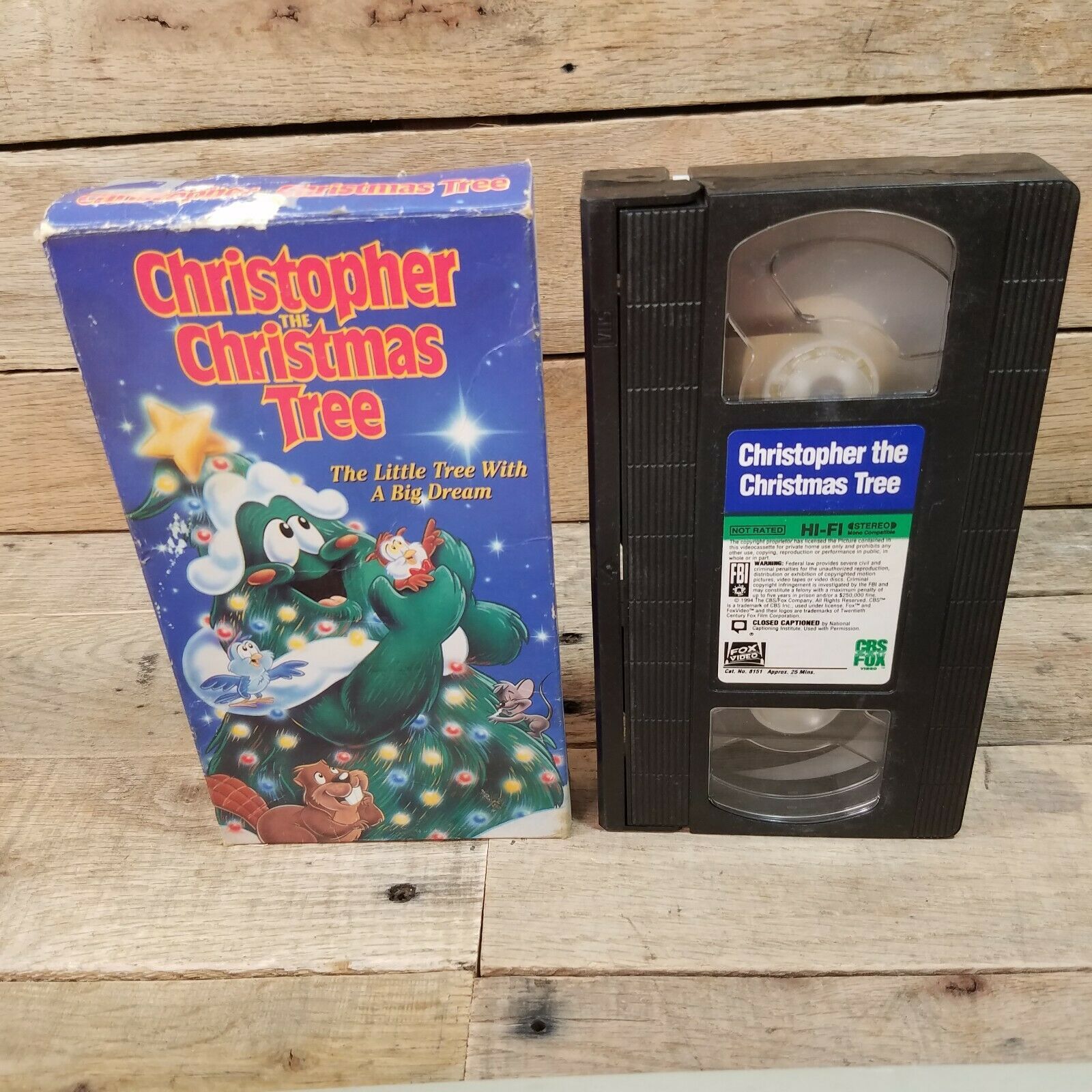 Christopher The Christmas Tree VHS Holiday George T Bowers Animated ...