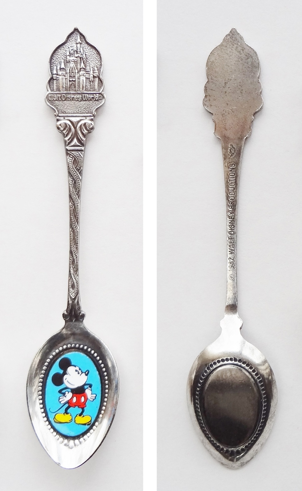 Collector Souvenir Spoon USA Florida Walt Disney World Mickey Mouse Bowl