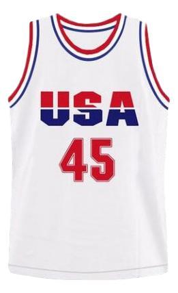 Donald trump  45 team usa custom basketball jersey white   1