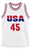 Donald Trump #45 Team USA Basketball Jersey New Sewn White Any Size image 1