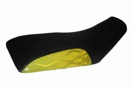 Bombardier DS 650 Yellow Yellow Ghost Flame ATV Seat Cover #9735 - $31.90