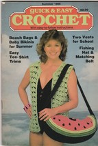 Quick &amp; Easy Crochet Volume I Issue 4 Jul-Aug 1986 crochet patterns - $1.49
