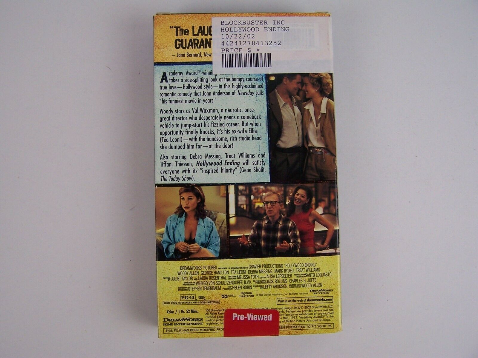 Hollywood Ending VHS Video Tape - VHS Tapes