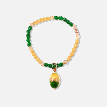 Handmade Czech Crystal Beads Bracelet - Vivid Harmony Fusion - $42.99