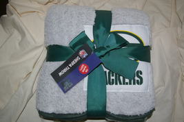 Northwest NFL Green Bay Packers Two-Tone Sherpa Throw Blanket 50” x 60” NWT - $30.00