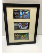Disney Set of 3 Rescuers 101 Dalmatians Bug&#39;s Life Classic Cards Framed Art - $19.80