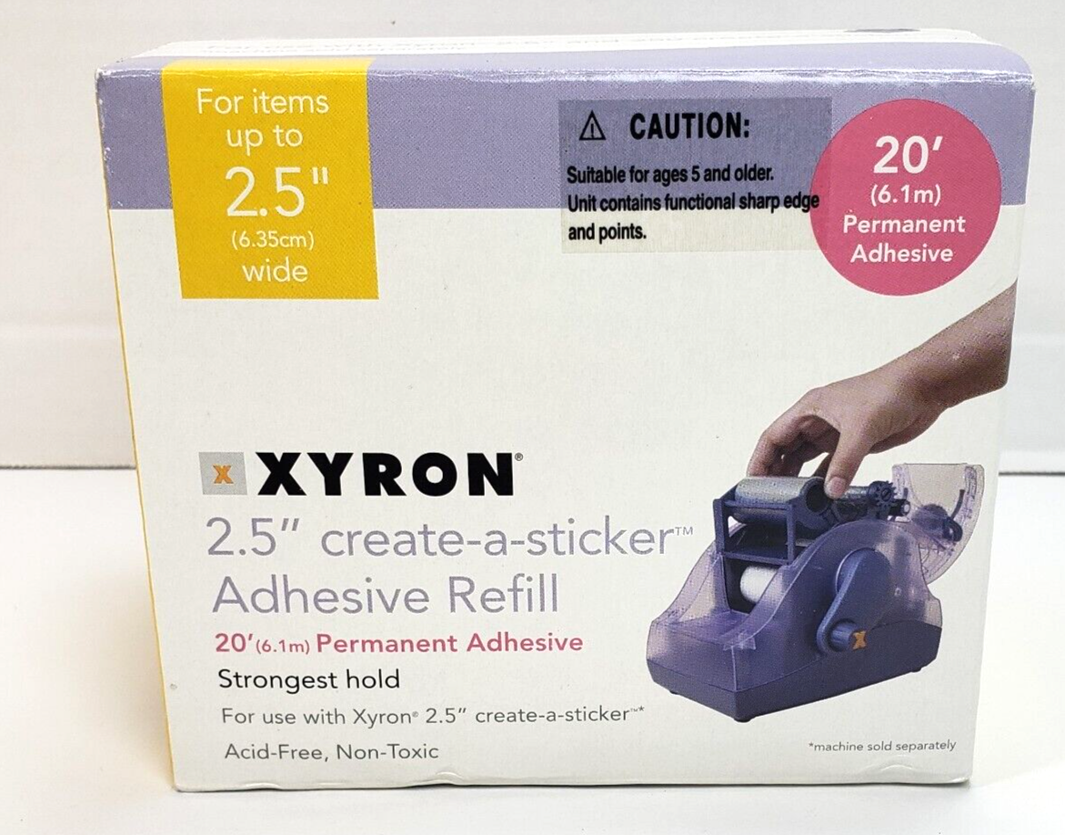 XYRON 250 PERMANENT Adhesive Refill Cartridge 2.5" CreateaSticker