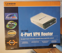 Cisco Linksys 4-Port VPN RV042 Router Open Box - $94.42