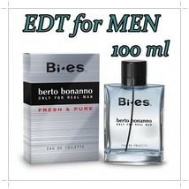 Eau de Toilette Bi Es BERTO BONANNO for MEN with Fresh Citrus & Wood Notes 100ml - $18.76