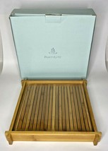 PartyLite Verde Square Bamboo Tray P9C/P90087 - $12.99