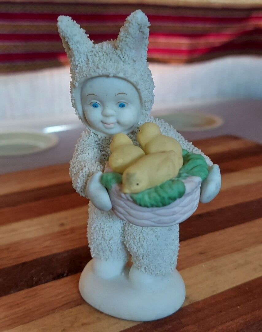Primary image for Department 56 Snowbabies Let’s Pretend “A Basket of Joy” Figurine No Box