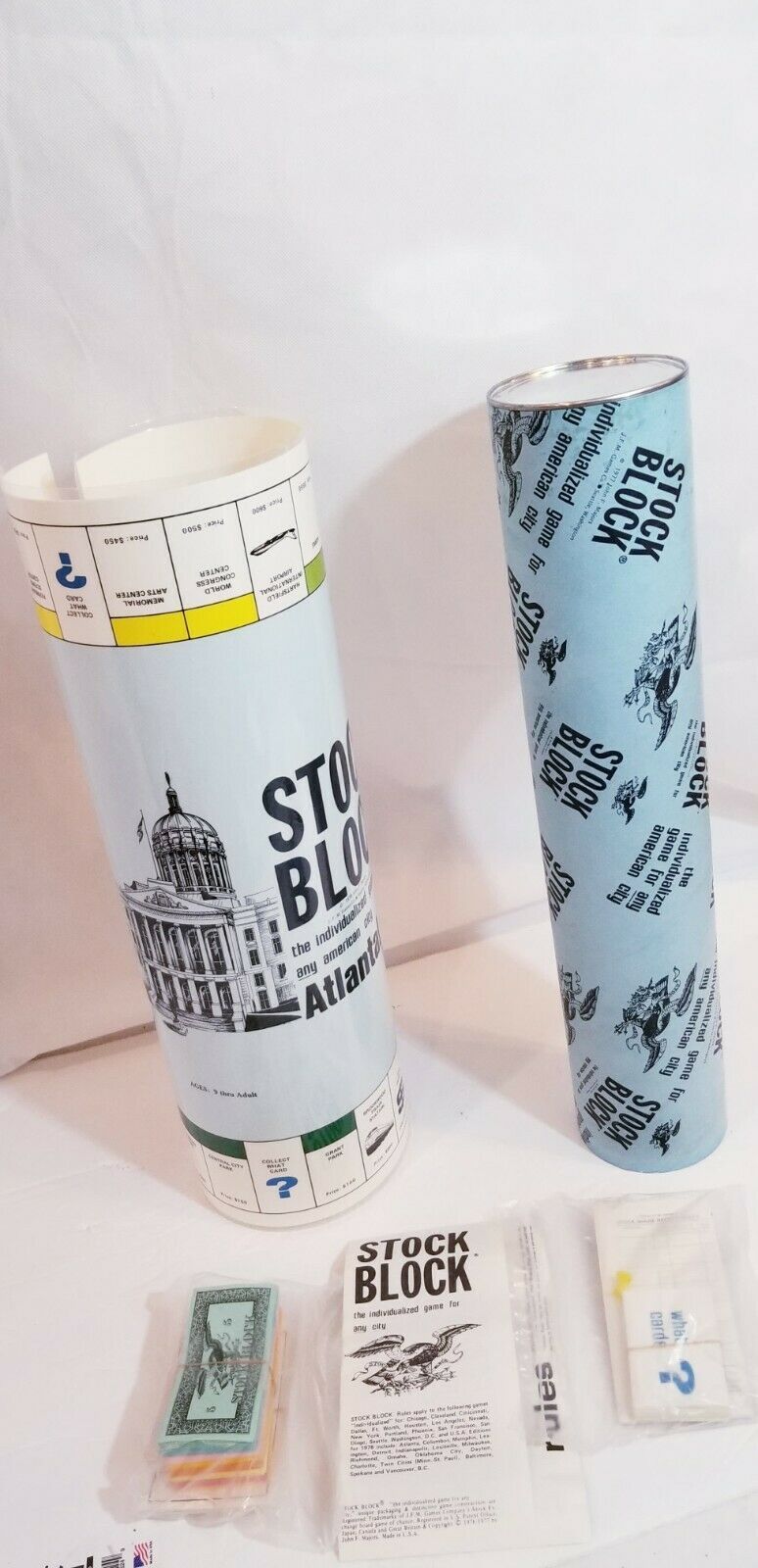 RARE Vintage Stock Block Game The Original, Individualized Game for Any