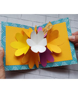 3D Pop-up Flower File.  Instant Download.  SVG &amp; PDF Files.  No Physical... - $1.25