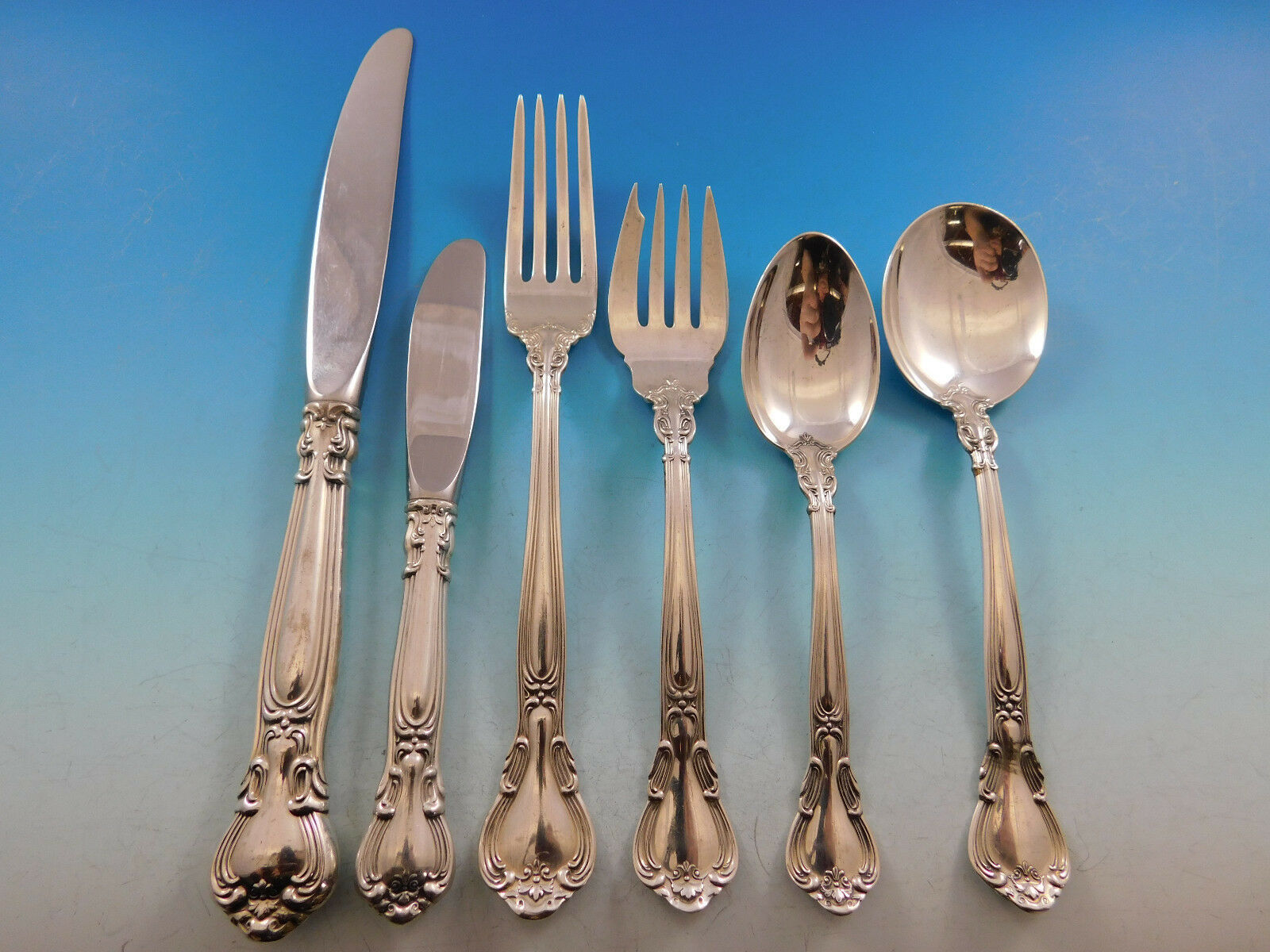 King Edward by Gorham Sterling Silver Flatware Set Service 48