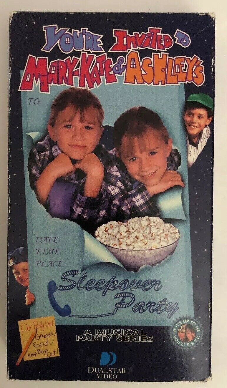 You're Invited to Mary-Kate & Ashley's Sleepover Party(VHS 1995)RARE ...