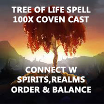 100X COVEN CAST TREE OF LIFE CONNECT TO SPIRITS, REALMS ORDER &amp; BALANCE ... - $99.77