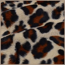  Long Red Front Zip Up Lined Leopard Print Medium Length Hooded Parka Jacket image 2