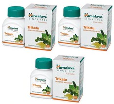 3 Pack X Himalaya TRIKATU 60 Digestive Wellness Tablets Each | Free Shipping - $21.55