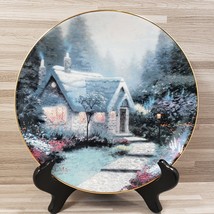 1991 Knowles Cedar Nook Cottage by Thomas Kinkade 8.5&quot; Collector&#39;s Plate - $20.67