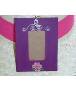 Handcrafted paper quill hanging picture frame, Purple New - $14.99