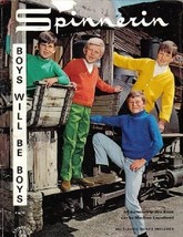 Spinnerin Boys Will Be Boys Booklet Vol 189 1968 Sizes 4 to 14 Sweaters - $6.99