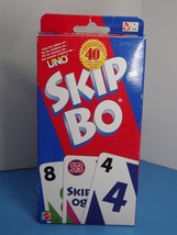 Uno Skip-Bo Card Game 2003 Mattel 41050 Celebrating 40 Years New Worn Package (L - $24.74