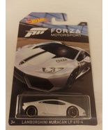 Hot Wheels 2017 Forza Motorsport 4/6 White Lamborghini Huracan LP 610-4 MOC - $14.99
