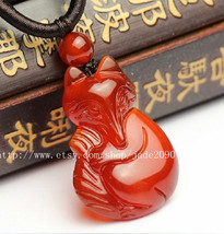 Free shipping - Natural red jade gemstone , ICE red jade charm good luck... - $25.99