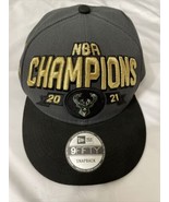 Milwaukee Bucks 2021 NBA Champions New Era 9Fifty Snapback Hat Cap Gray ... - $17.89