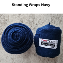 Isabell Werth Collection Dressage Pad Navy with Set 4 Navy Standing Wraps USED image 2