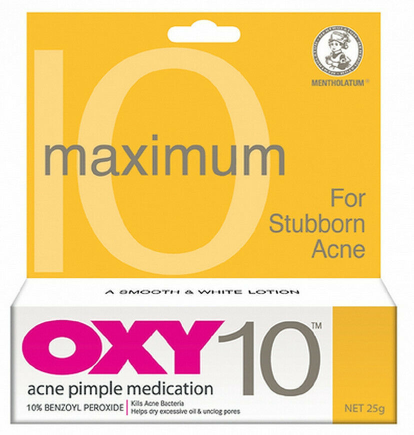 Primary image for OXY 10  Acne & Pimple Treatment Maximum Strength 25G X 4 tubes FREE SHIPPING