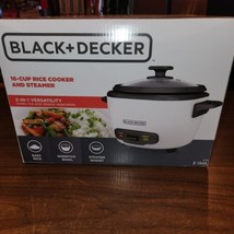 Black and Decker 16-Cup Cooked/8-Cup Uncooked Rice Cooker and Food Steamer  RC516