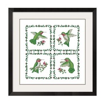 Hummingbirds Cross Stitch Pattern  594 - $2.75