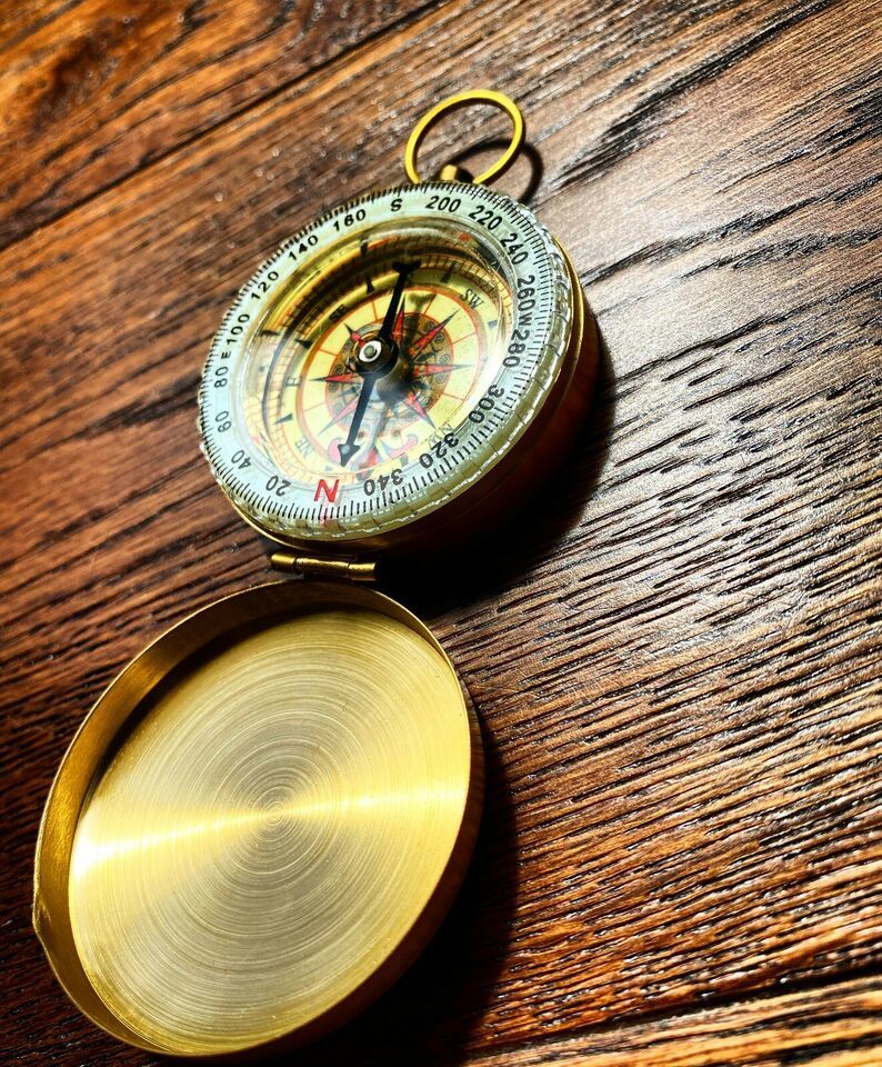 Shiny Brass Compass(Waterproof Luminous and similar items