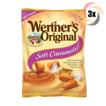3x Bags Werther&#39;s Original Soft Caramels Chewy Candies 2.22oz ( Fast Shi... - $13.42