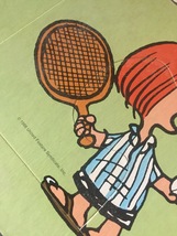 Vintage 1973 Playskool Peanuts Floor Puzzle "Tennis Anyone?" image 6