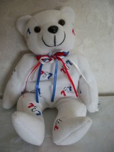 Lucky 777 White Teddy Bear. (#0190) - $7.99