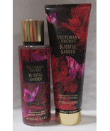 Victoria&#39;s Secret Fragrance Mist &amp; Lotion Set Lot of 2 BLISSFUL GARDEN o... - $33.62