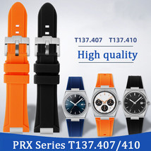 26x12mm Rubber Watch Band Strap with Connection for Tissot PRX T137.407/410 - $26.55