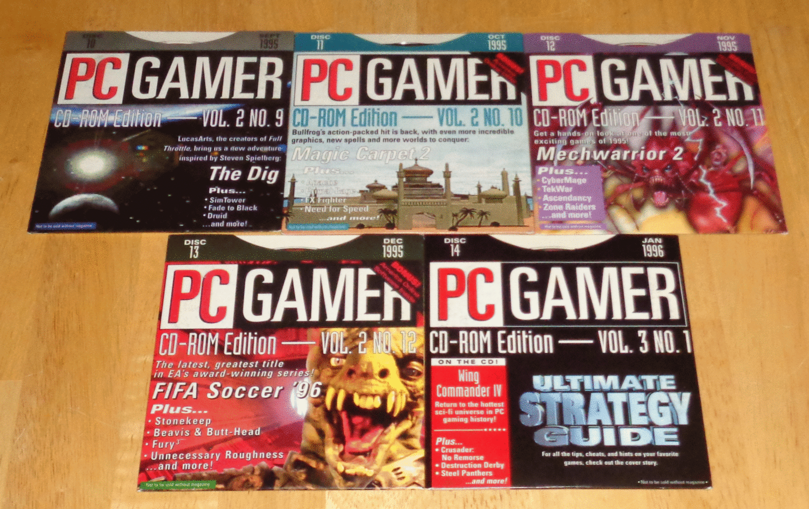 Vintage lot of 13 PC game demo discs: PC Gamer, MSN, CGW, Yahoo, AOL