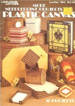 More Needlepoint Projects For Plastic Canvas 16 Projects Leisure Arts #184 - $4.47