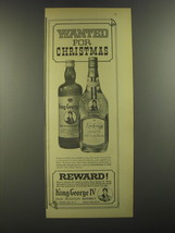 1964 King George IV Scotch Ad - Wanted for Christmas - $14.99