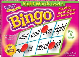 TREND ENTERPRISES: Sight Words Level 2 Bingo Game, Exciting - $21.73