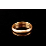 14K GOLD Ring womens wedding ring Vintage yellow GOLD Size 5 1/2 band vi... - $325.00