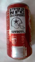 Coca Cola Dallas Cowboys NFC Champs! 1993 Can  unopened but empty - $3.47