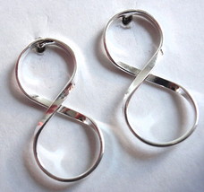 Infinity Love Stud Earrings Sterling Silver Corona Sun Jewelry wife girlfriend - $10.79