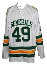 Any Name Number Greensboro Generals Retro Hockey Jersey 1960 White Any Size image 1