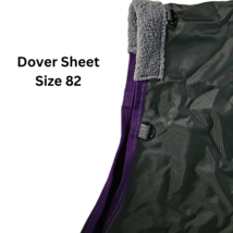 Dover Horse Stable Sheet Purple and Gray Size 82 USED Riders Horse Clothing image 4