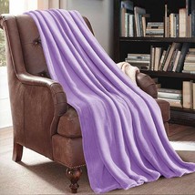 Violet Soft Luxurious Plush Fleece Throw Blanket Light Solid 50"x60" - $23.98
